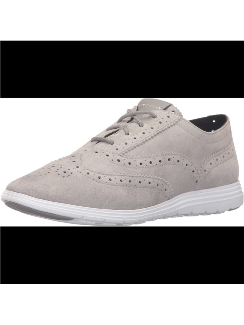 Cole Haan Grand Zero Suede Oxford Shoes SZ 5 stone